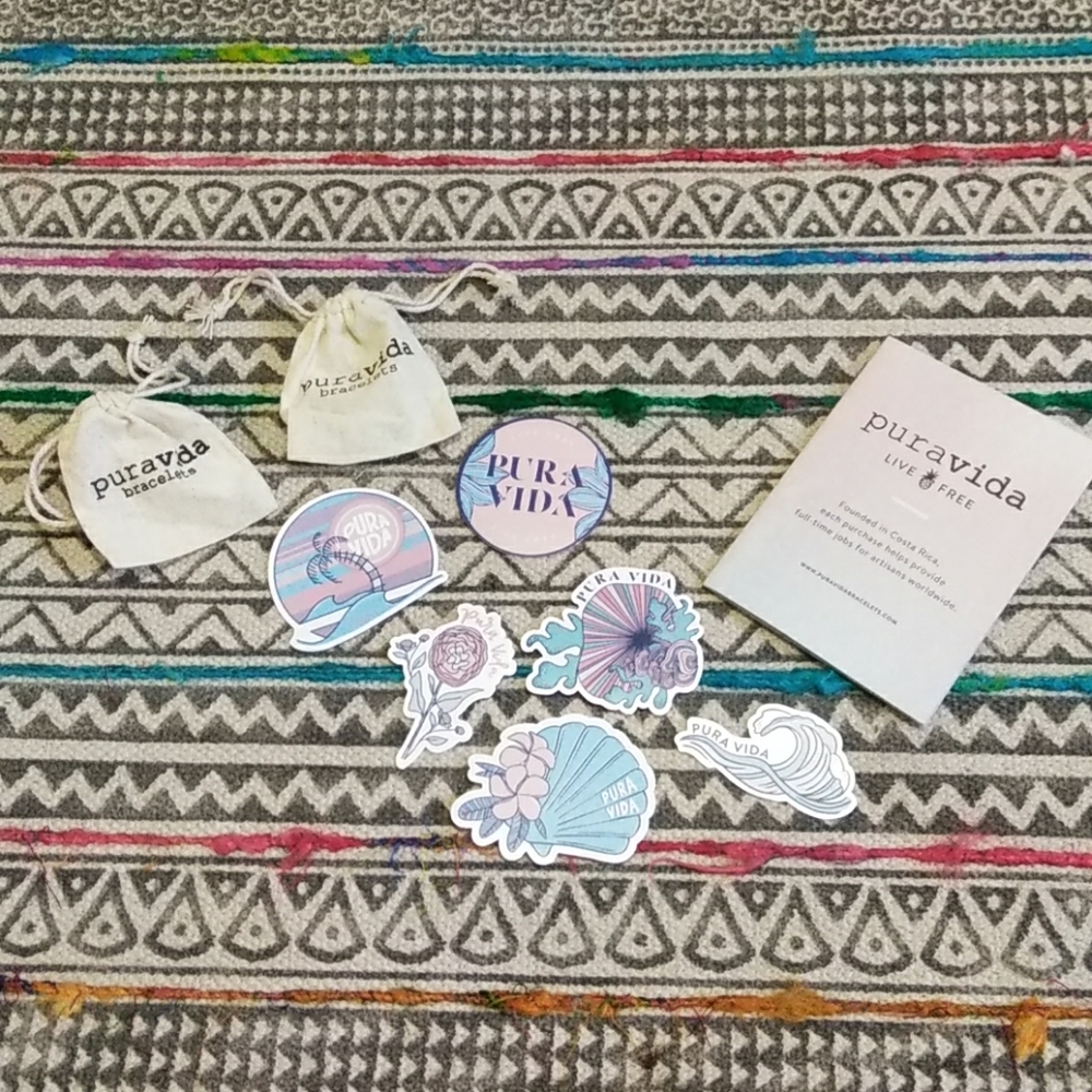Mystery puravida bracelet and stickers